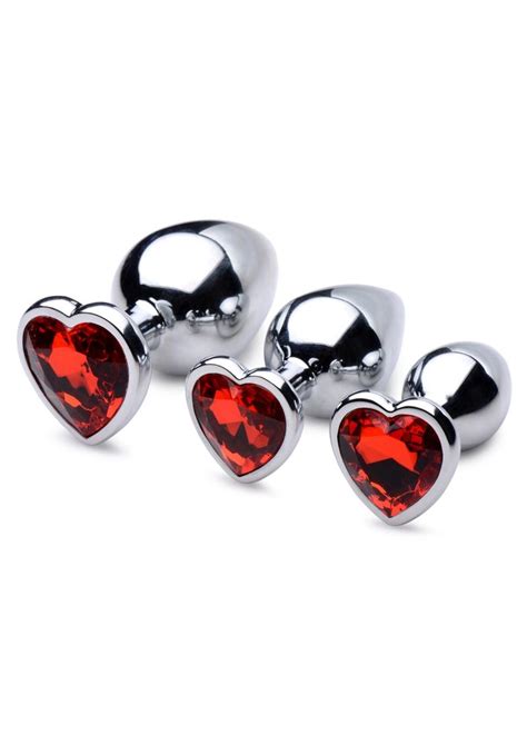 red heart butt plug|Booty Sparks Red Heart Gem Anal Plug in Small – PinkCherry.